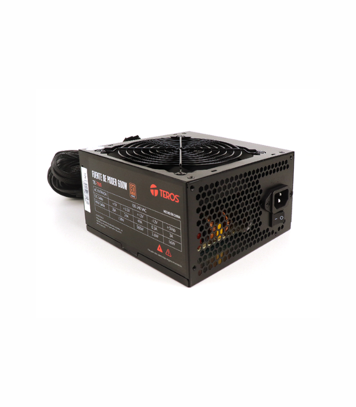 FUENTE DE PODER TEROS TE-7160, 600W CERTIFICACION BRONZE