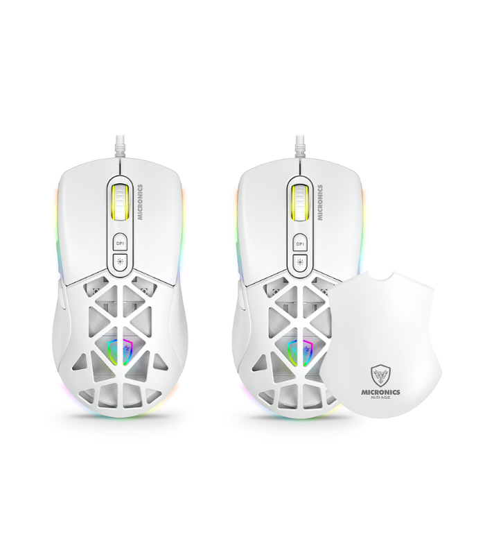 KIT MECANICO GAMER MIRAGE MIC GTX2003-3W WHITE, TECLADO SWITCH RED, MOUSE, AURICULARES