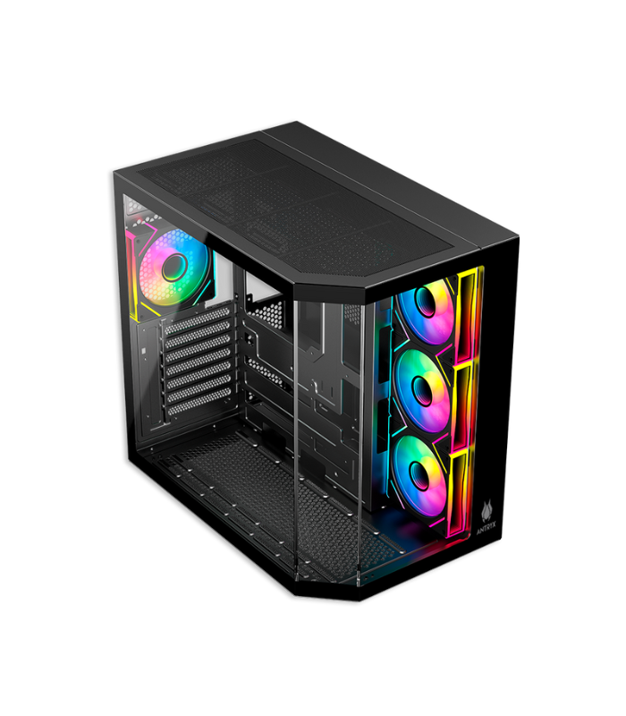 CASE ANTRYX FX-800 INFINITY ARGB 4FAN BLACK, USB TIPO-C