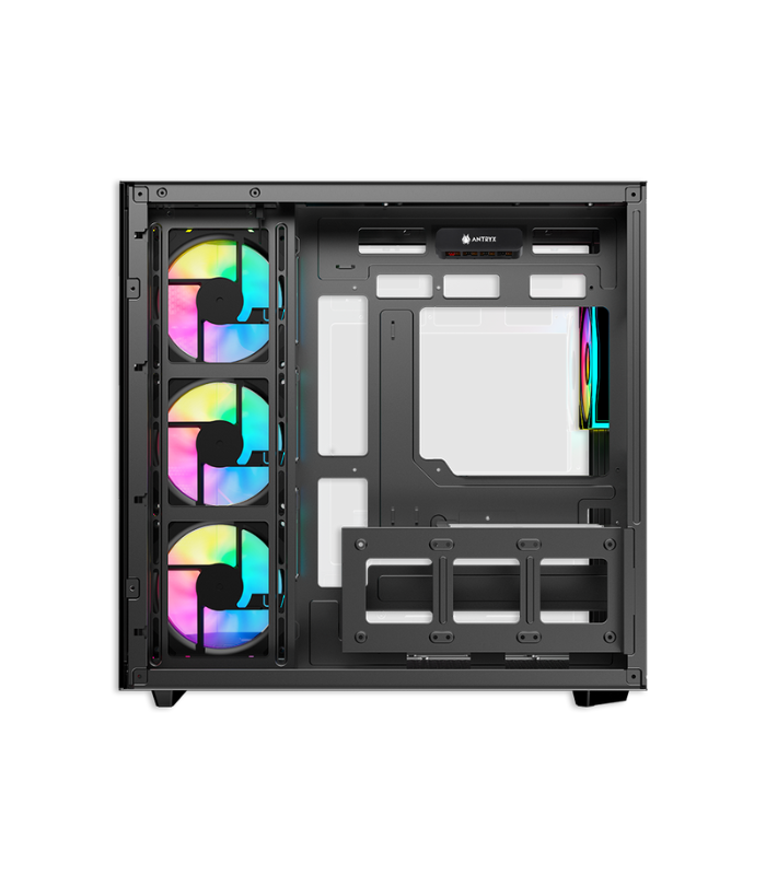 CASE ANTRYX FX-800 INFINITY ARGB 4FAN BLACK, USB TIPO-C