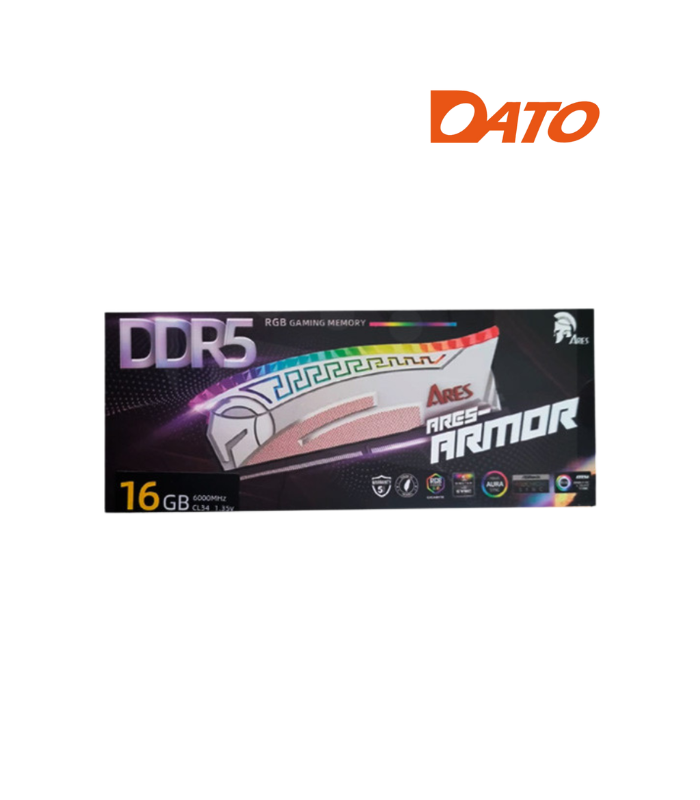 MEMORIA RAM ARES ARMOR RGB 16GB, DDR5 6000MT/s, CL34 ROJO