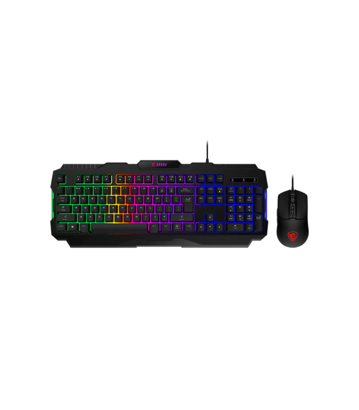 KIT TECLADO Y MOUSE MSI FORGE GK100 RGB
