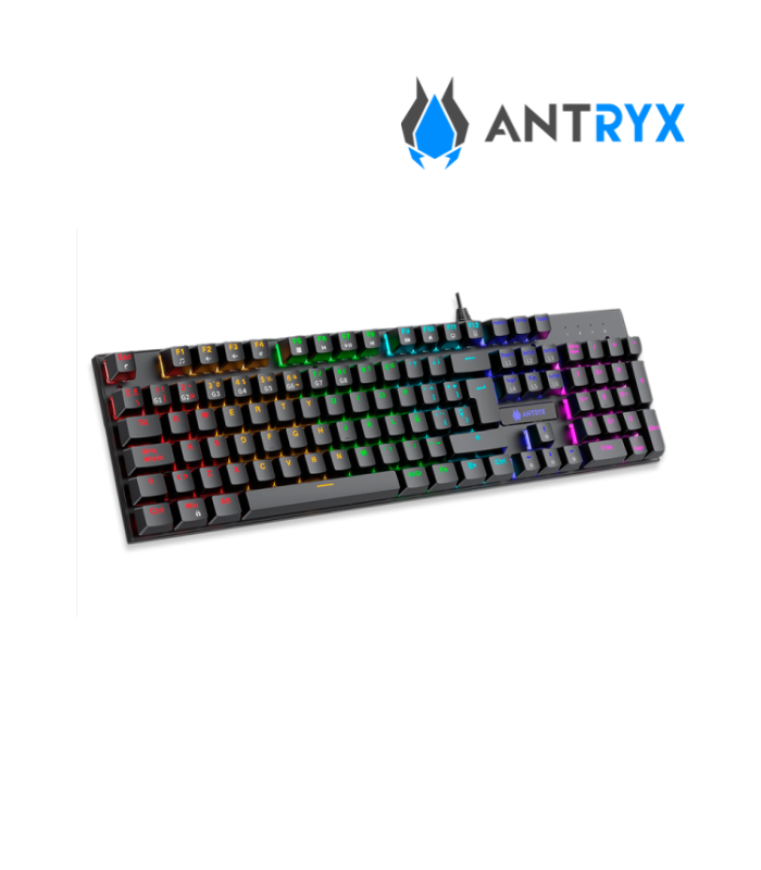 KIT GAMING ANTRYX GC-3100 BLACK, TECLADO MECANICO SWITCH RED + MOUSE