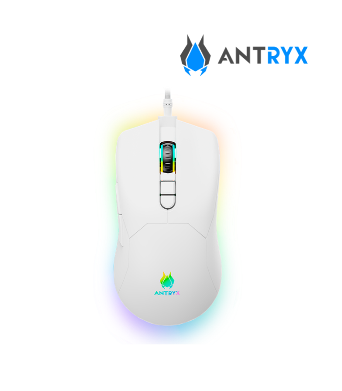 KIT GAMING ANTRYX GC-3100 WHITE, TECLADO MECANICO SWITCH RED + MOUSE