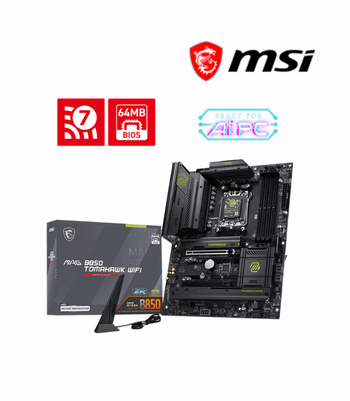 PLACA MADRE MSI MAG B850 TOMAHAWK WIFI DDR5 AMD AM5