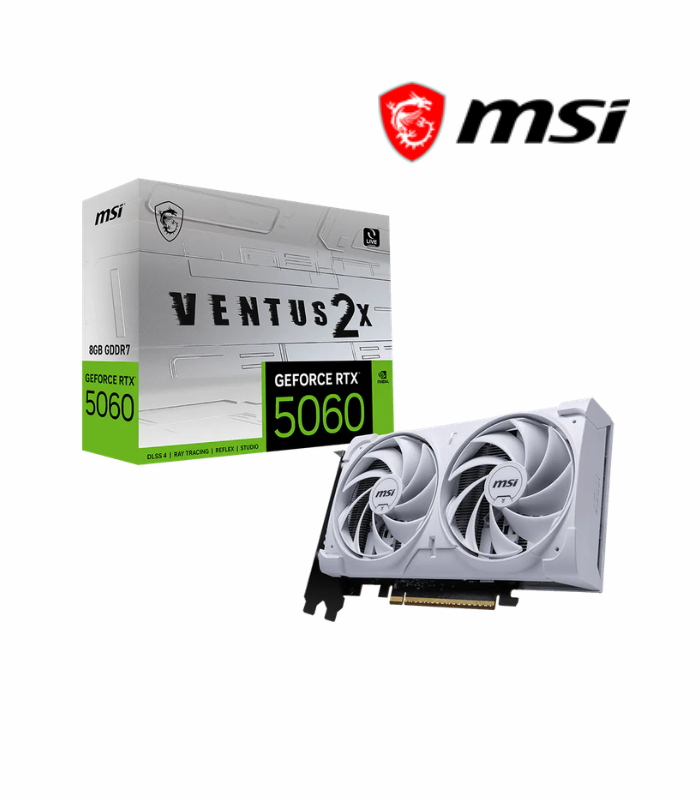 GRAFICA MSI RTX 5060 8GB VENTUS 2X OC WHITE GDDR7