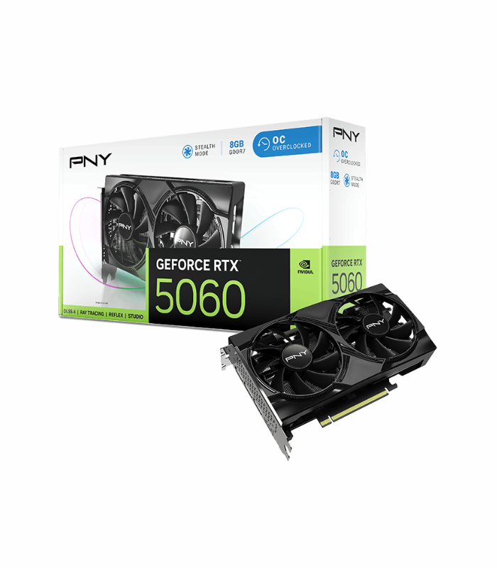 GRAFICA PNY RTX 5060 8GB DUAL OC GDDR7 128BITS