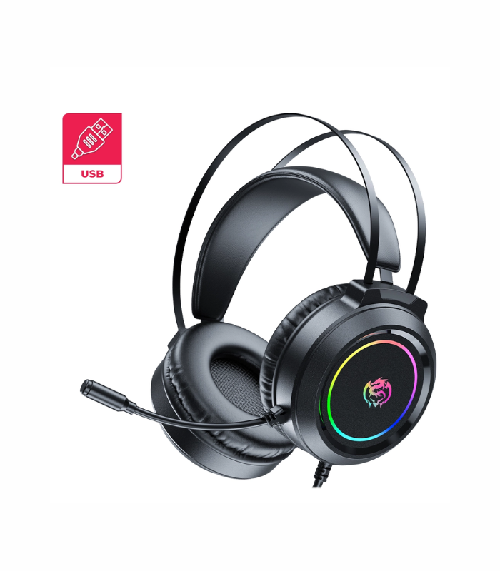 AUDIFONO GAMER COMMANDER HG508 RGB USB C/MICRO