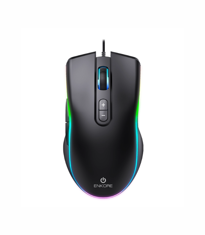 MOUSE ENK KINGDOM EKM308 BLACK 7200DPI 7B RAINBOW