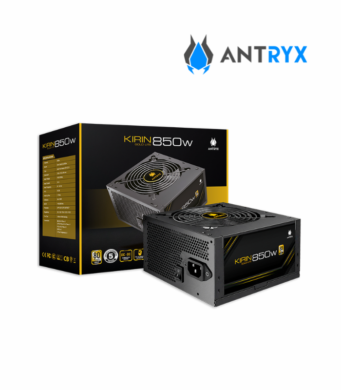 FUENTE DE PODER ANTRYX 850W KIRIN 80PLUS GOLD LITE