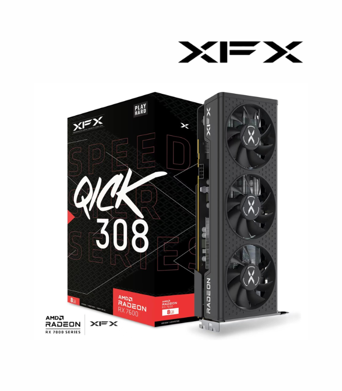 GRAFICA XFX SPEEDSTER QICK 308 AMD RADEON RX 7600 8GB GDDR6