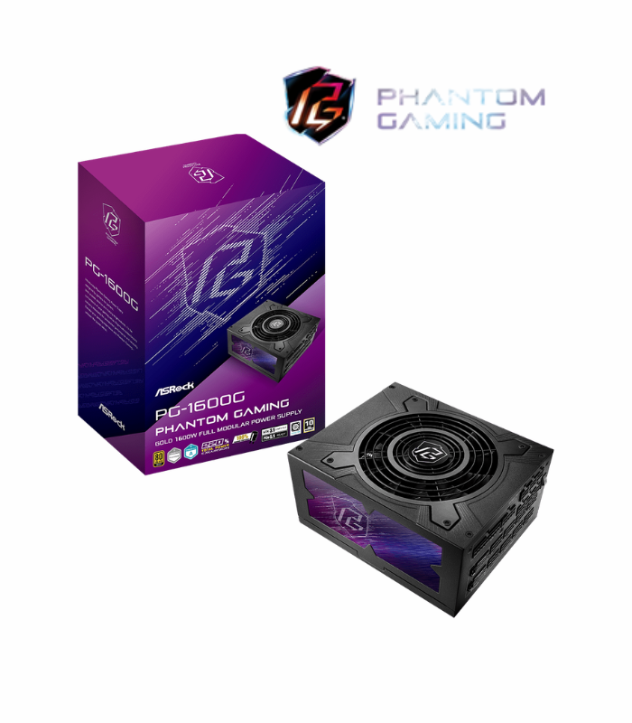 FUENTE DE PODER ASROCK PHANTOM GAMING PG-1600G 1600W 80 PLUS® GOLD FULL MODULAR PCIe5.1 ATX 3.1