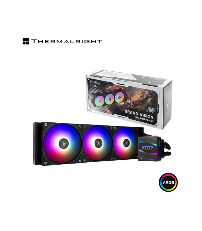 REFRIGERACION LIQUIDA THERMALRIGHT GRAND VISION 360 BLACK ARGB AMD/INTEL