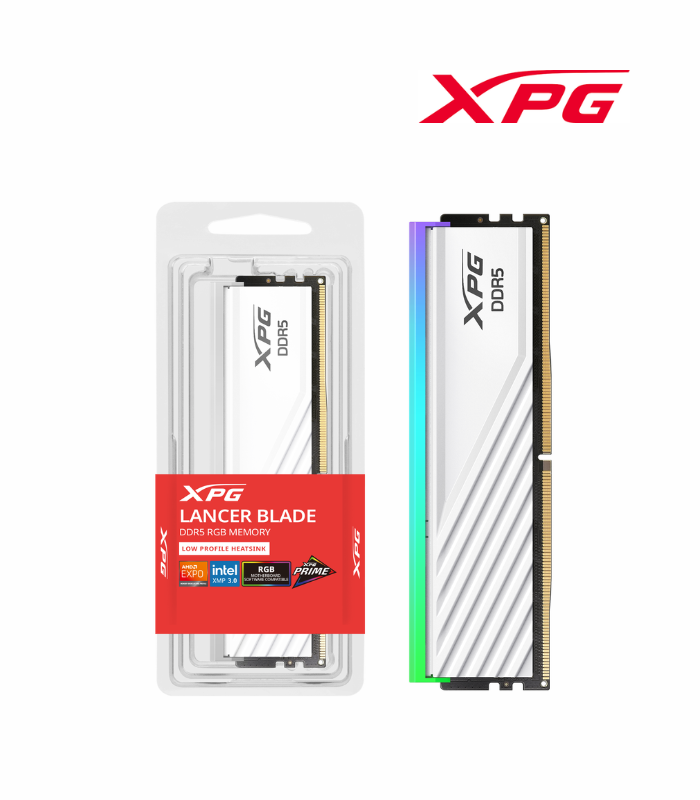 MEM RAM XPG LANCER BLADE 16GB DDR5 6000MHZ RGB WHITE