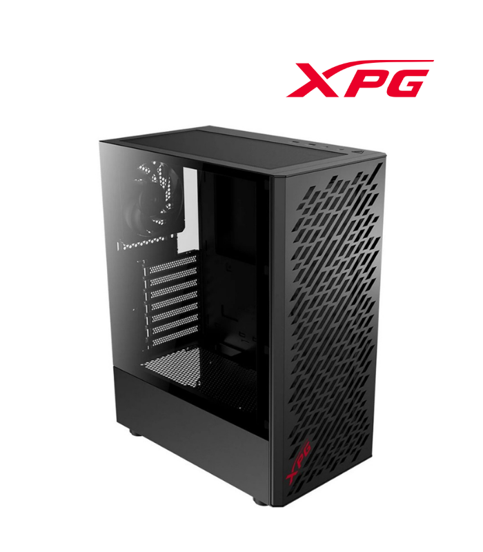 CASE XPG VALORAIRRMT-BKCWW, FAN X 4, S/F, VIDRIO TEMPLADO