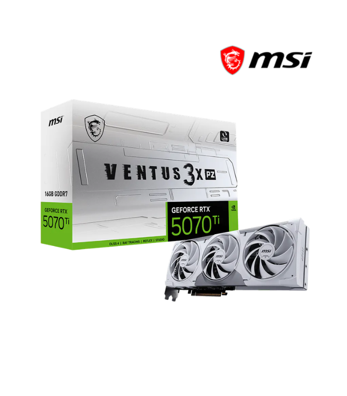 TARJETA DE VIDEO MSI RTX 5070 Ti 16GB VENTUS 3X PZ OC GDDR7