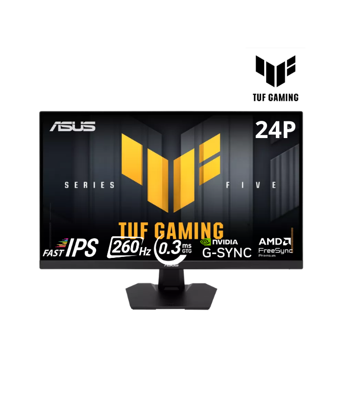 MONITOR ASUS TUF GAMING VG249QM5F 23.8" FH, 260HZ, 0.3MS, G-SYNC, FREESYNC PREMIU, Speaker