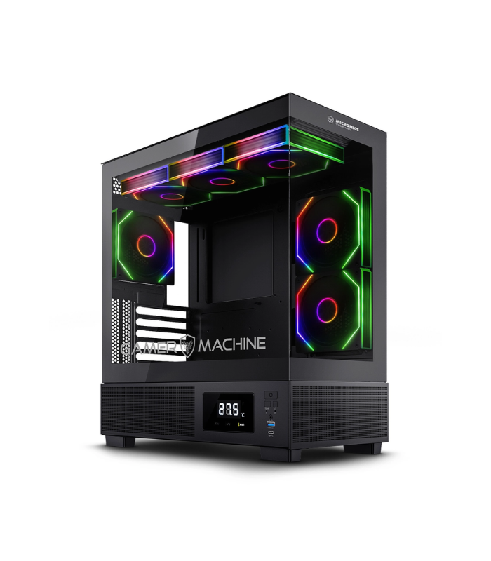 CASE MICRONICS VULKANO GF1001 ARGB SIN FUENTE VIDRIO TEMPLADO MID TOWER