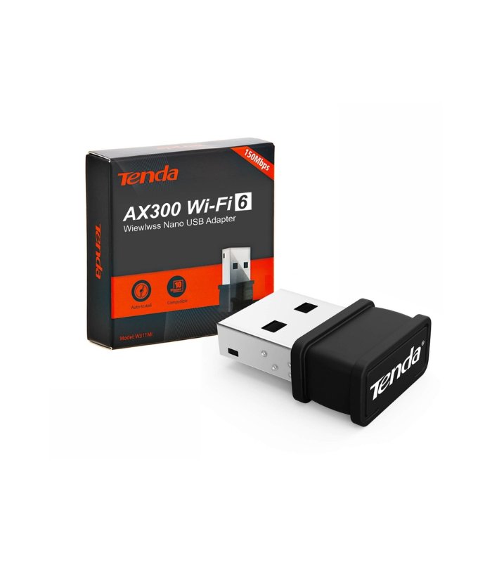 ADAPTADOR DE WIFI TENDA NANO AX300 WIFI 6 USB