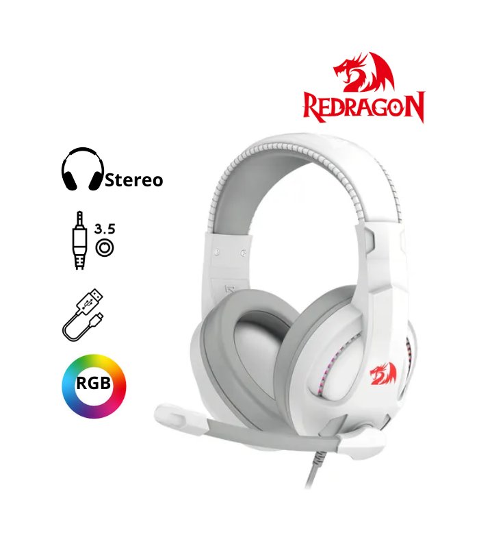 AUDIFONO REDRAGON CRONUS RGB (H211W-RGB) WHITE