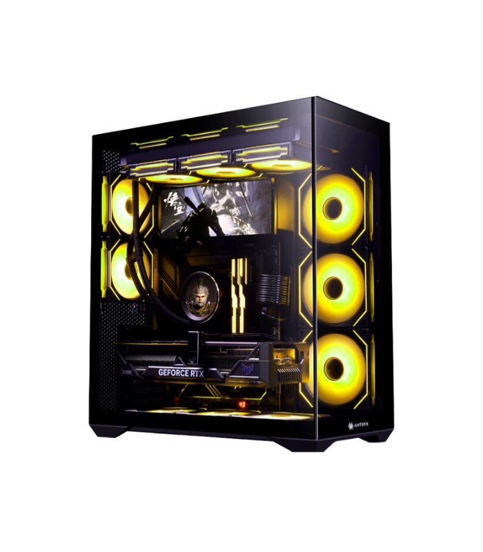 CASE ANTRYX FX 970 PRO BLACK, ARGB, 5 FAN, USB TIPO-C, 2 V/TEMPLADO