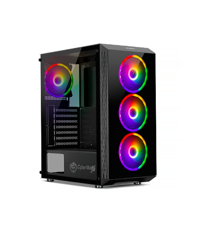 CASE GAMER COMMANDER CBX5009, 4FAN, RAINBOW