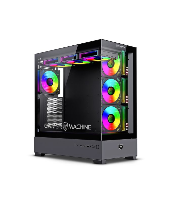CASE GAMER KRIPTON MIC FC813-X7, ARGB , 7FAN, S/F BLACK
