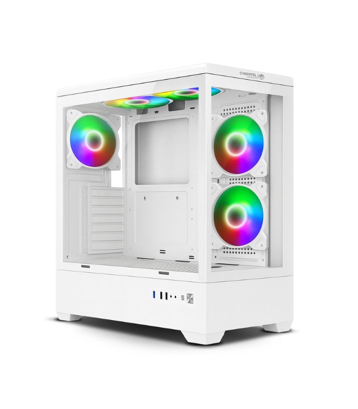 CASE GAMER MICRONICS HUNTER CBX6000W 5FAN ARGB