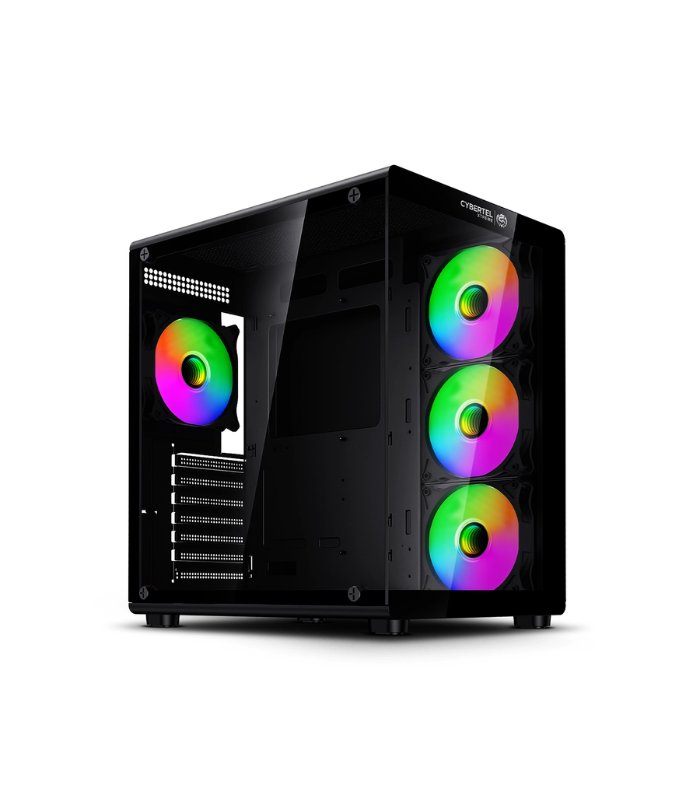 CASE GAMER XTREME CBX C5021 BLACK, 4FAN RGB, USB C, S/FUENTE