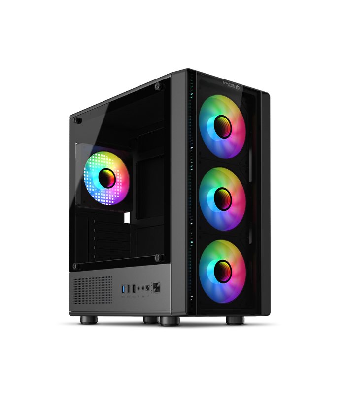 CASE KOSMOS ENC3007 5005, BLACK, 4 FAN, ARGB