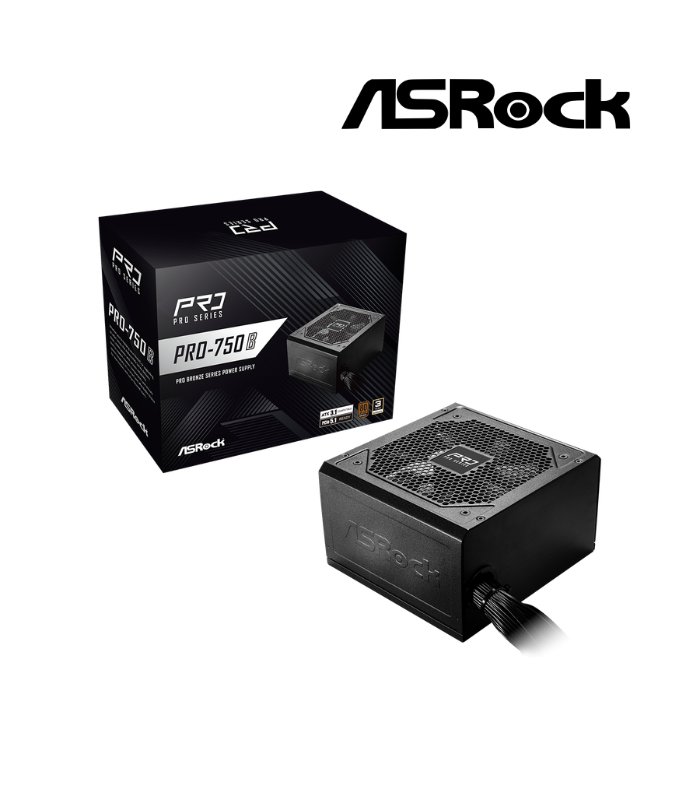 FUENTE DE PODER ASROCK PRO-750B, 750W 80 PLUS BRONZE