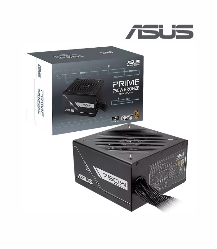 FUENTE DE PODER ASUS PRIME 750B 750W 80 PLUS BRONCE BLACK