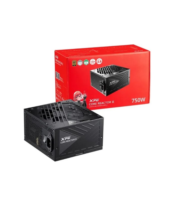 FUENTE XPG CORE REACTOR II 750W 80 PLUS GOLD, FULL MODULAR, ATX 3.0