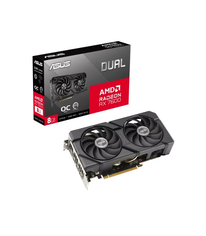 GRAFICA ASUS DUAL RADEON RX 7600 EVO OC