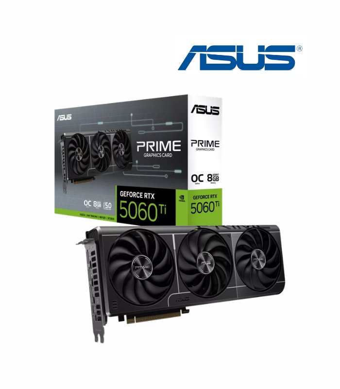 GRAFICA ASUS PRIME RTX 5060 TI 8GB OC EDITION 3FAN GDDR7