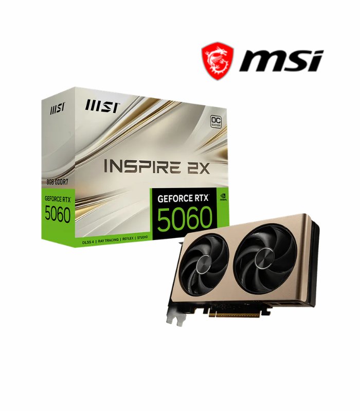 GRAFICA MSI INSPIRE 2X RTX 5060 8GB OC EDITION GDDR7