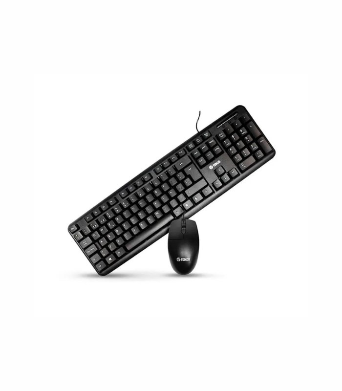 KIT TECLADO Y MOUSE TEROS TE4062N, USB, BLACK
