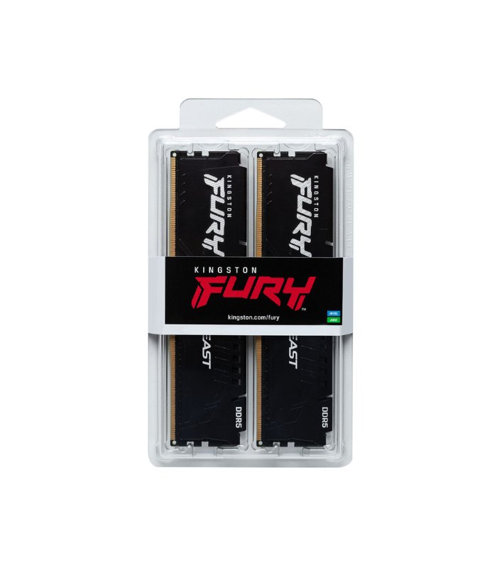 MEM. RAM KINGSTON FURY BEAST, 32GB (2x16gb)DDR5 6000MT/s CL30