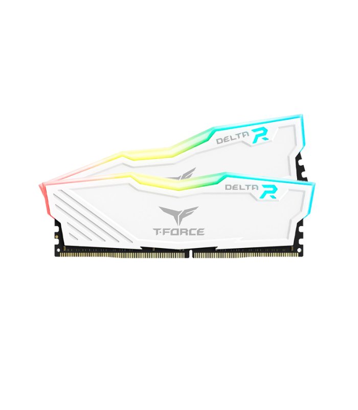 MEM RAM TEAMGROUP T-FORCE DELTA RGB 16GB (2 x 8GB) DDR4-3600MHz, RGB WHITE