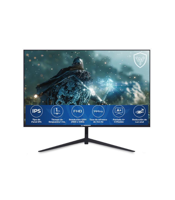 MONITOR GAMER MIC FENIX MF24FF-144, 24P, 144HZ, 1MS, IPS FHD