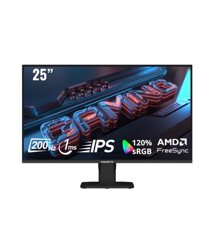 MONITOR GIGABYTE GS25F2, 24.5P, 200HZ, 1MS, FHD, FREESYNC, SPEAKER