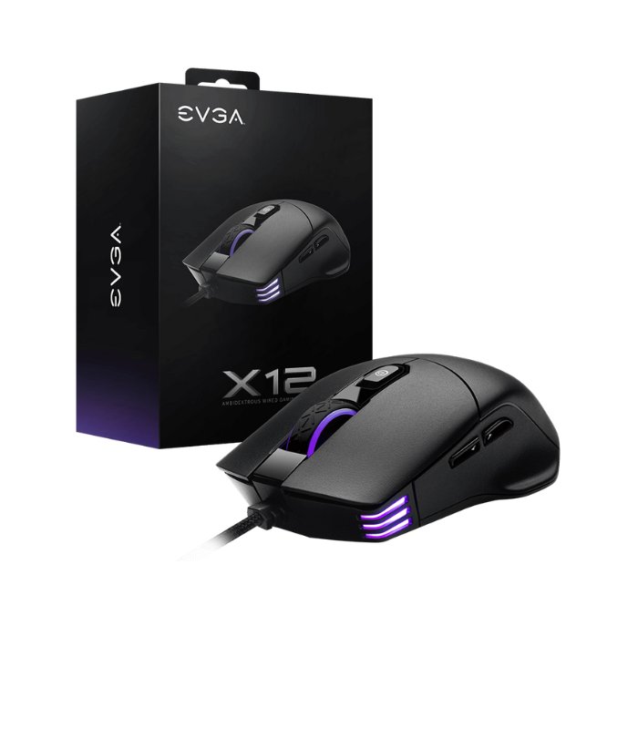 Mouse Gamer EVGA X12 Black