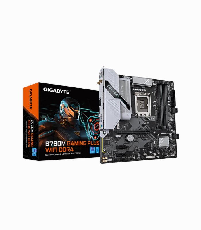 PLACA GIGABYTE B760M GAMING PLUS WIFI DDR4, LGA1700, MATX