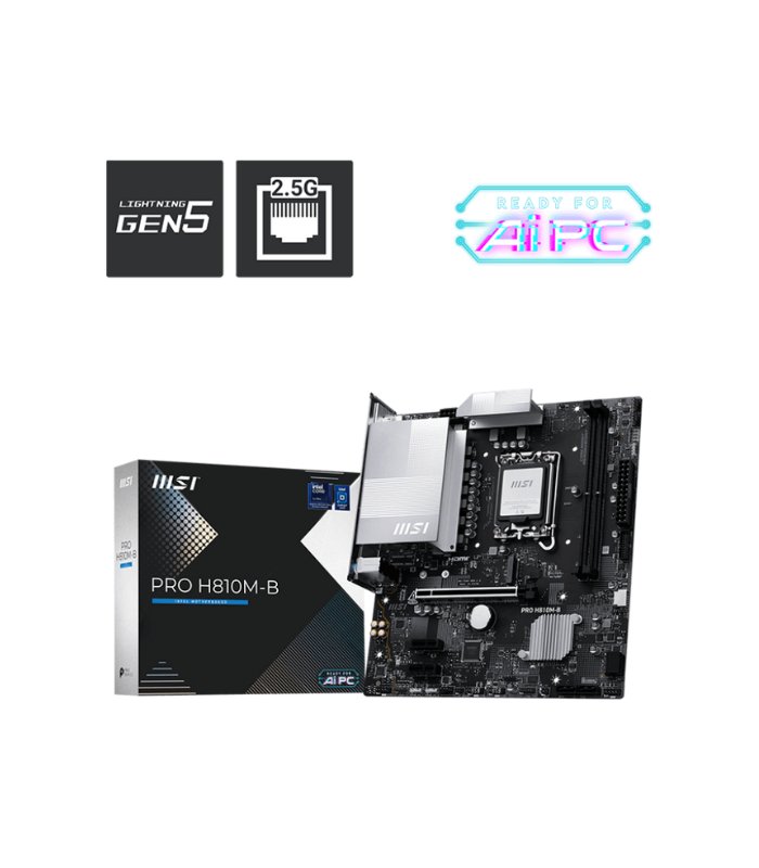 PLACA MSI PRO H810M-B D5 LGA 1851
