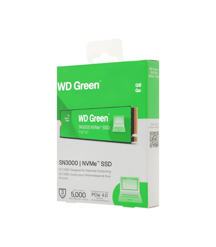 SSD WESTERN DIGITAL GREEN SN3000 1TB, M.2 2280, NVMe PCIe 4.0 x4