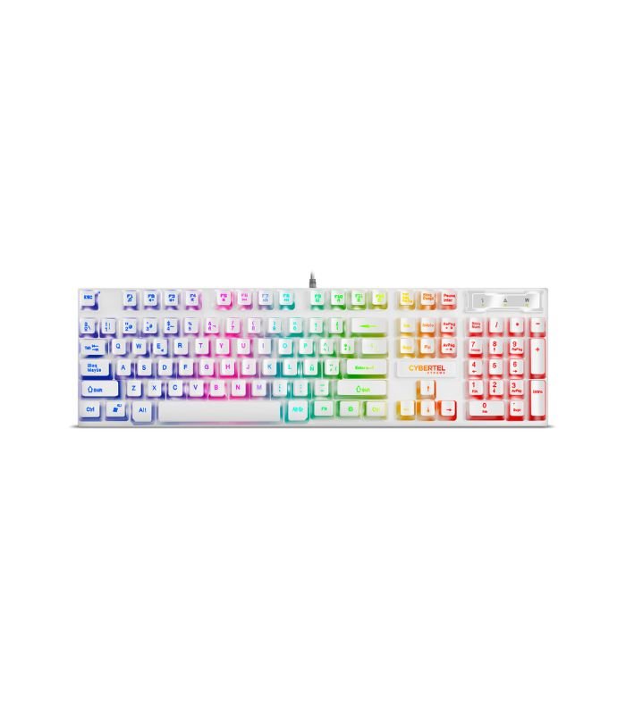 TECLADO GAMER XTREME WHITE CYB K505W USB LED